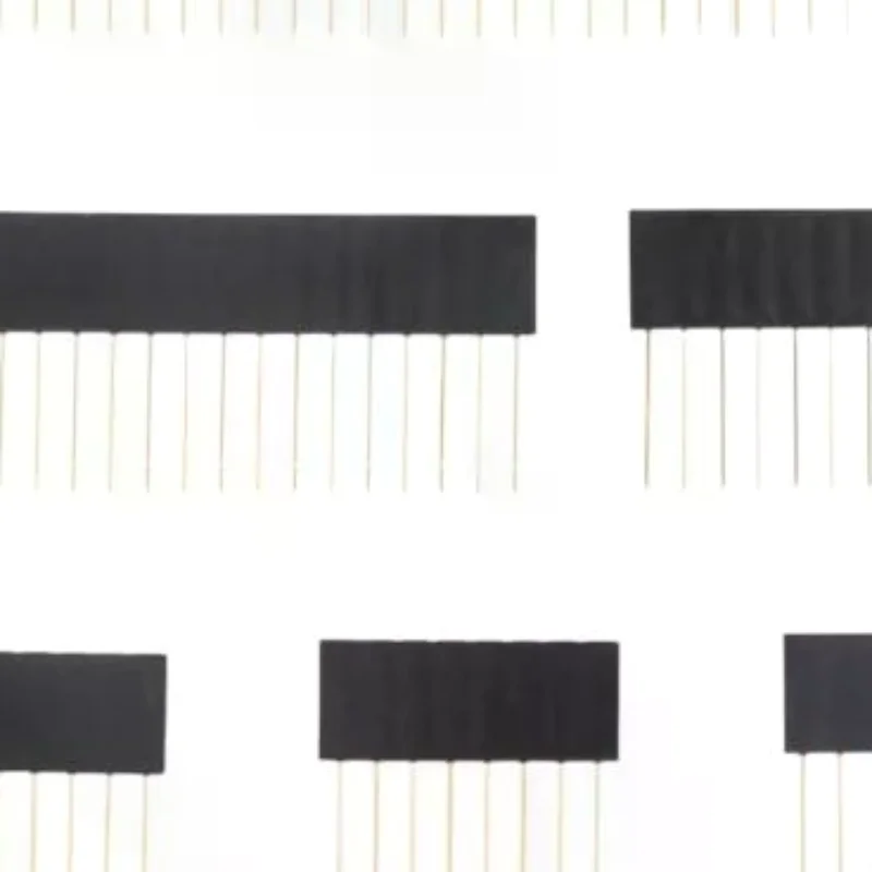 2.54mm Single Row PCB Pin Header Socket 10Pcs 11mm Female Long Pins for 3D Printer Circuit Board Modification