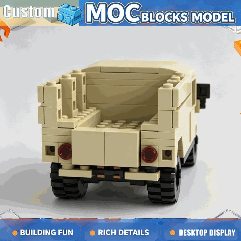 227PCS MOC Rugged Off Road Cargo Truck Building Blocks Utility Vehicle Model DIY Assembly Toy Creative Collection Birthday Gift