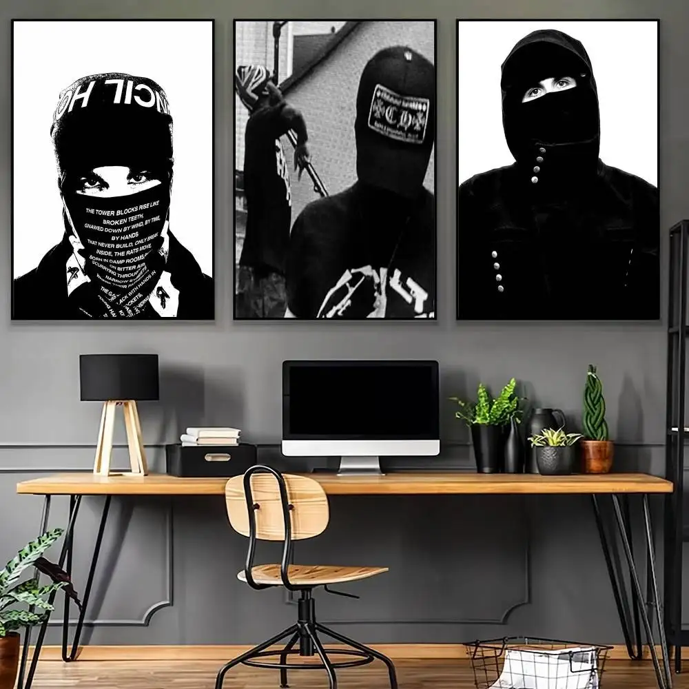 Singer E-EsDeeKid-D Rebel Poster High Quality Dorm Living Room Aesthetic Wall Decoration Painting Stickers
