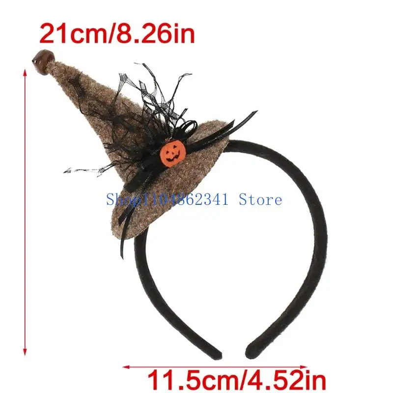 5asd Adjustable Witch Headbands Practical Halloween Party Decoration Costume Headpiece For Women Men Children