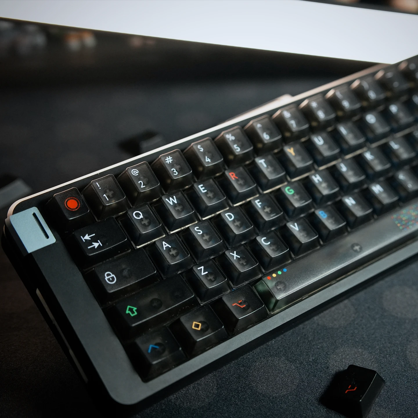 Black light theme keycaps 122 keys Cherry profile Transparent Keycaps UV print PC Keycap For Mechanical Keyboard Backlit key cap