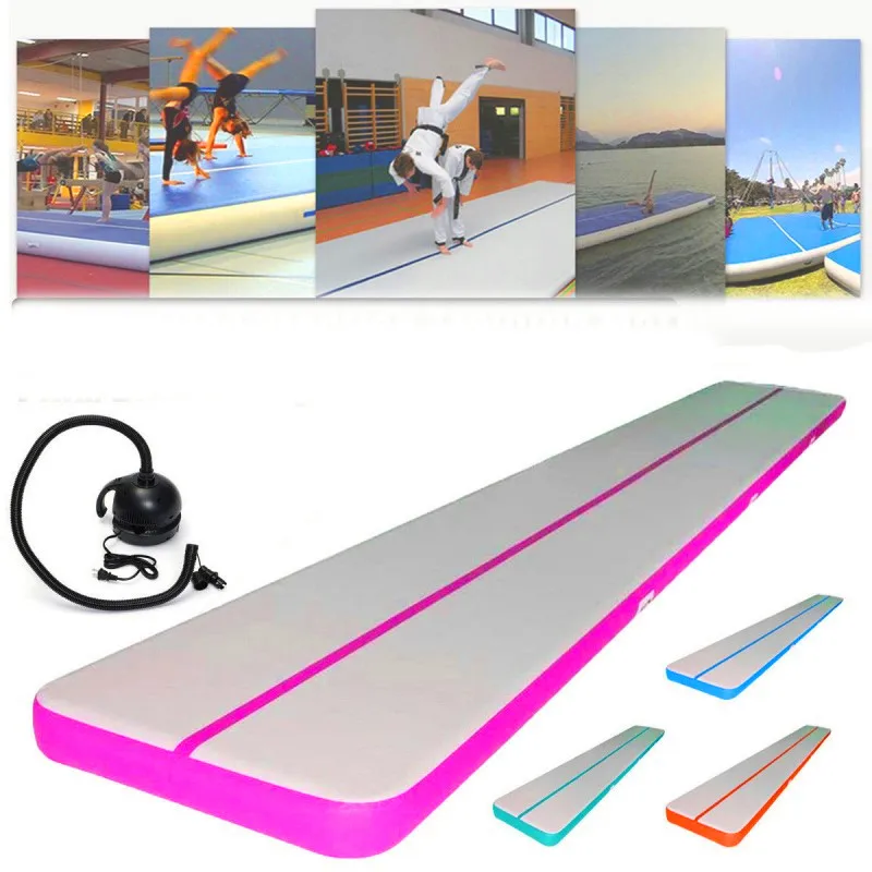 

Free Shipping AirTrack 7*1*0.2m Cheap Inflatable Gymnastics Airtrack Floor Tumbling Air Track For Kids/Adult Free One Pump