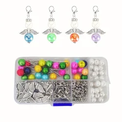 30pcs/sets Little Angel Shape Beaded Charms For DIY Christmas Easter Wedding Birthday Party Gift Decoration Jewelry Accessories