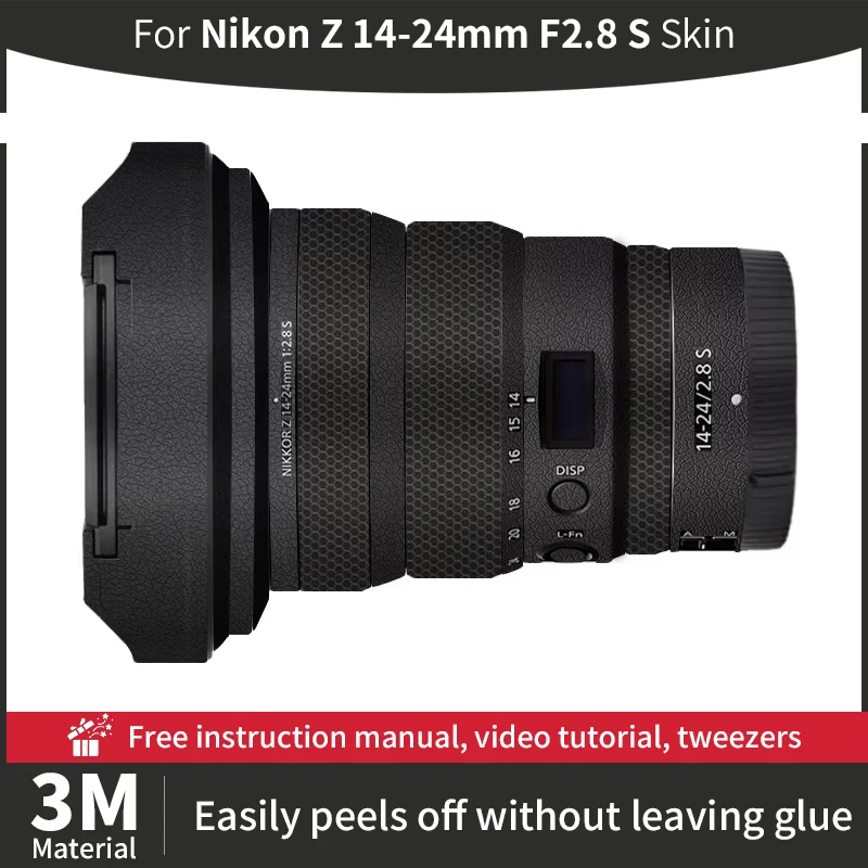 

Для Nikon Z 14-24 мм F2.8 S кожух объектива камеры Nikon 14 24 мм кожа против царапин наклейка на объектив камеры защитная пленка