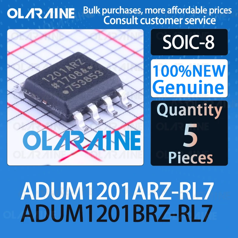 ADUM1201ARZ-RL7 ADUM1201BRZ-RL7 SOIC-8 Digital isolators IC chip circuit controller switch processor sensor