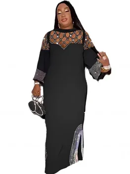 2025 vestidos africanos para mujeres elegante Moda musulmana Abayas Dashiki bata Kaftan largo Maxi vestido Dashiki África ropa