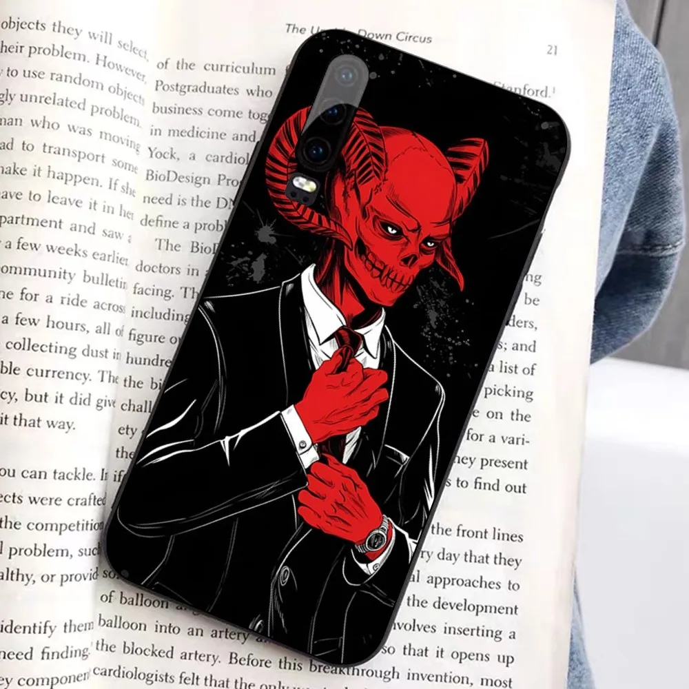 Podkładka pod mysz Devil Satan do Huawei Honor 10 lite 9 20 7A 9X 30 50 60 70 pro plus Miękka silikonowa osłona