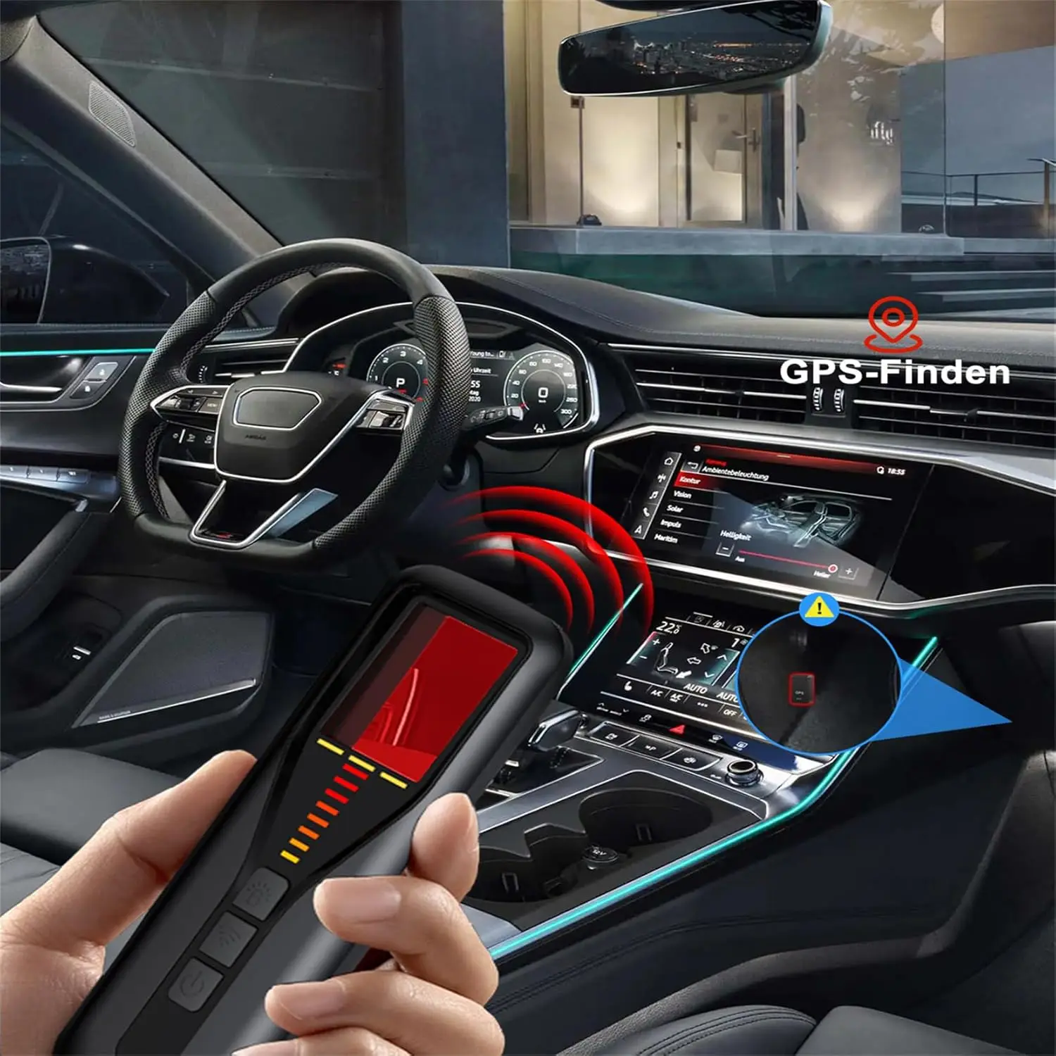 숨겨진 카메라 탐지기 LED 디스플레이 안티 스파이 카메라 탐지기 헌터 GPS 추적 버그 미니 카메라 RF 신호 스캐너 카메라 찾기