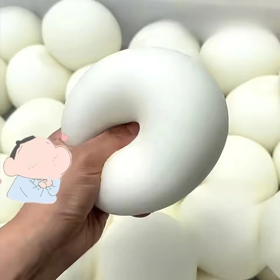 Big Squishy Bread Stress Ball Fidget Toy Soft Bun Squeeze Ball Stress Relief Slow Rising Sensory Toys for Adults Relaxing Gifts
