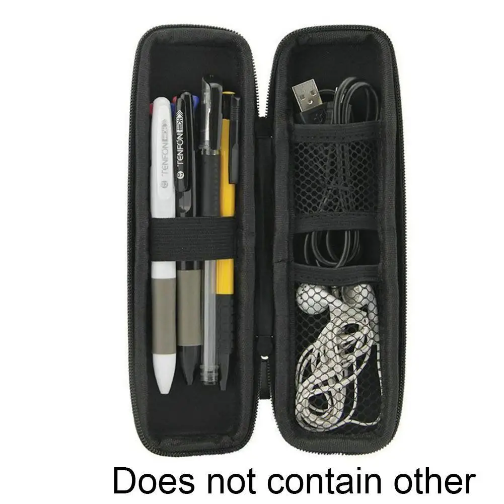 Black EVA Hard Shell Stylus Pen Pencil Case Holder Box Storage Container For Pen Stylu Bag Zipper Case School Supplies