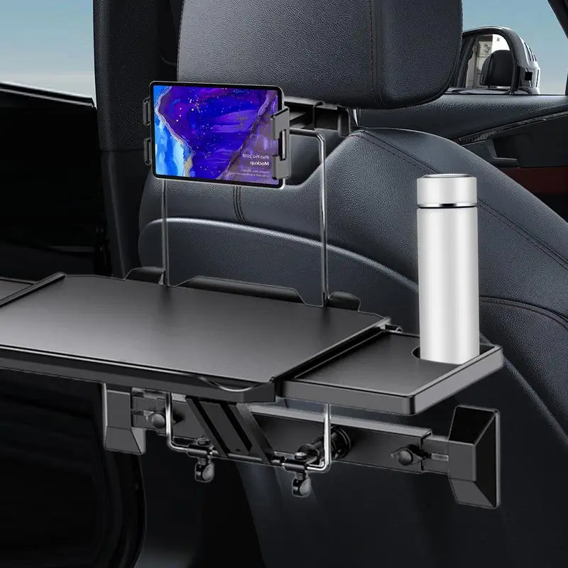 

Car Back Seat Table Tray Multifunctional Foldable Adjustable Passenger Backseat Storage Organizer Table Holder For Dining