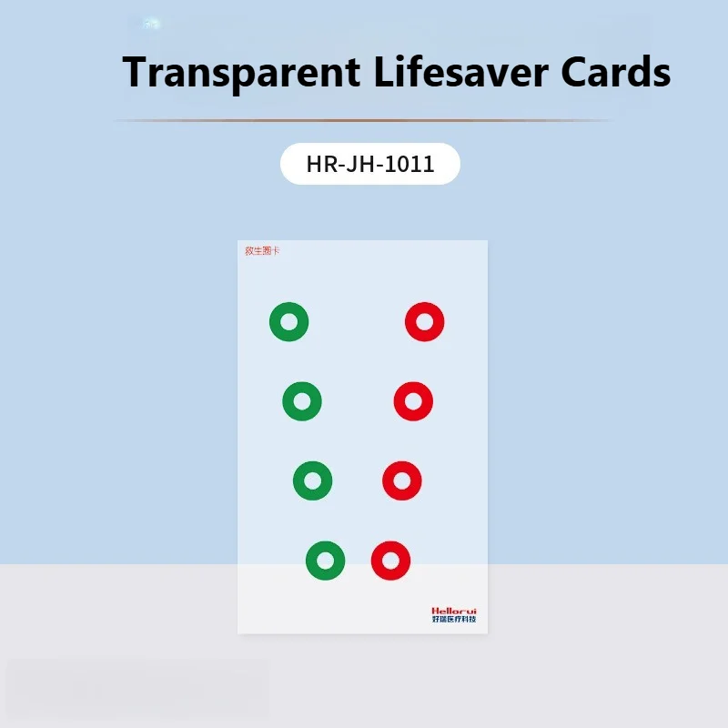 Lifebuoy Convergence Card Binocular Vision Fusion Training Near Point Voluntary Strabismus Optical Eye Therapy Equipment Set