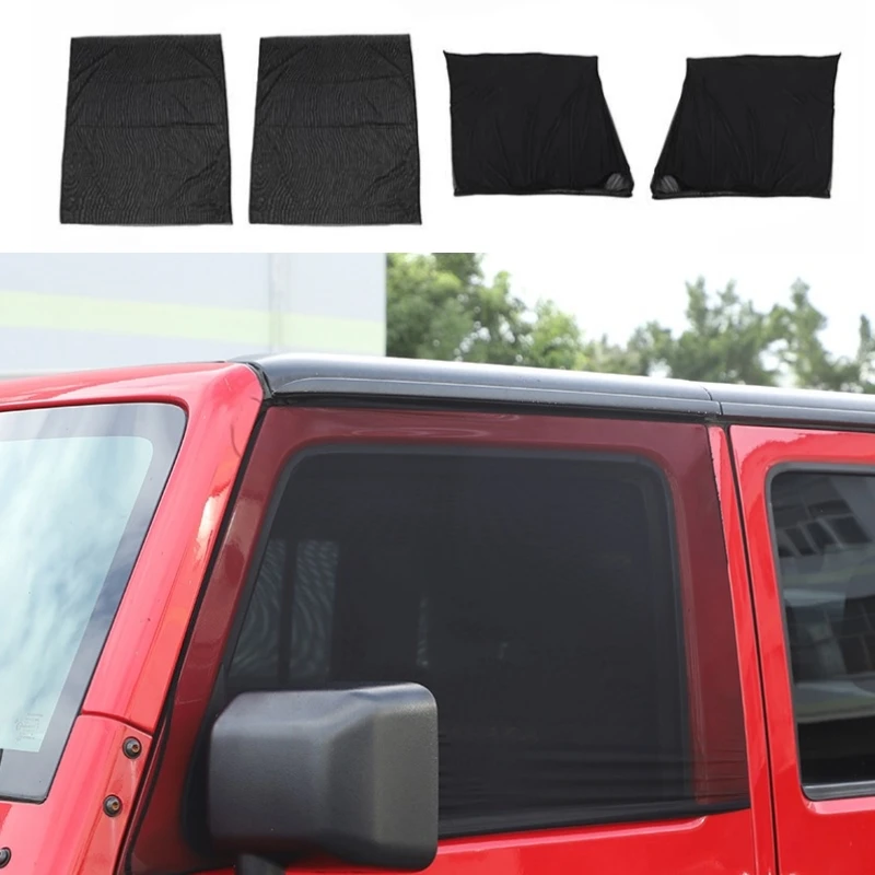 

Car Curtain Anti-UV Sun Block Visor Cover Front Rear Window Sunshade Cover Insect Net for Jeep Wrangler TJ JK JL JT for Jimny