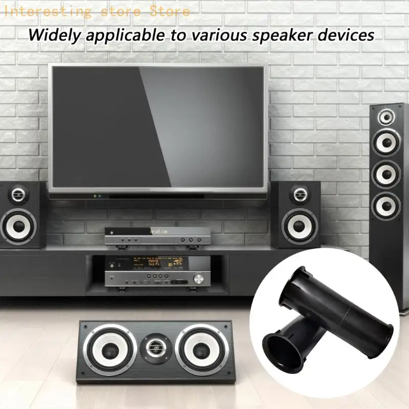 2 Stück Kunststoff-Bassrohr mit verlängerter Länge Subwoofer-Anschlussrohr Niederfrequenzverbesserung Haltbarkeit – Detail 2