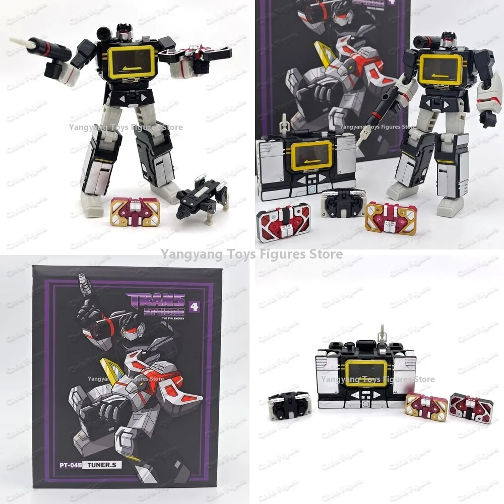 Фигурка-робот PT-04 Black Soundwave PT04 PT04B Transformation Tape G1 Mini Pocket War KO DX9, игрушка для детей, подарок