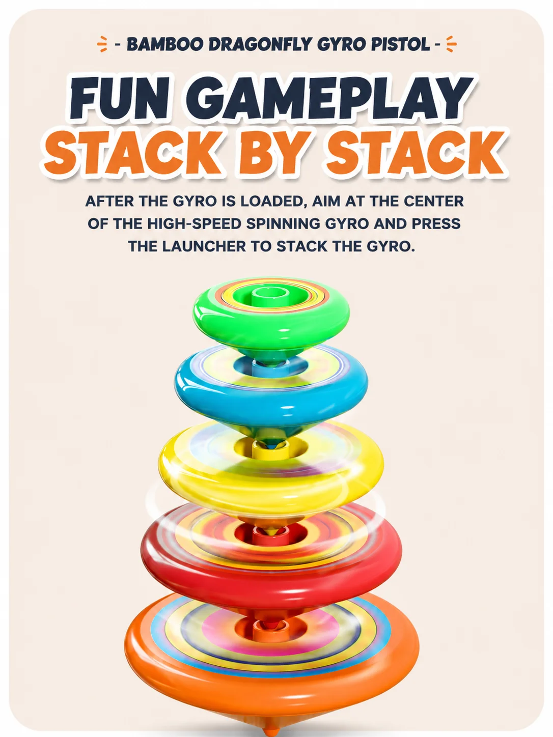 Five-Layer Stacking Spinning Top Parent-Child Multi Person Gathering Interactive Game Creative Toys For Boy Girl Birthday Gifts