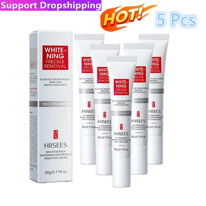 

5PCS Whitening And Freckle Removing Cream Fade Spots Replenish Water And Moisturize Freckle Removing Cream Face Cream