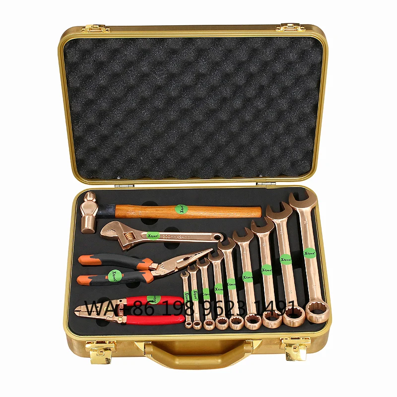 Non Magnetic Anti-sparking Industrial Tool Kit Anti-explosion Hand Tools for Oil Gas Hazardous Area Daily Repair and Industrial