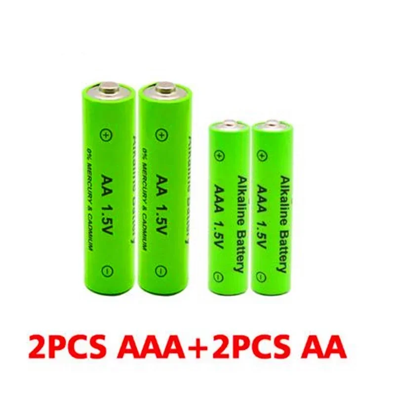 Genuine AAA + AA Rechargeable AA 1.5V 3800mAh - 1.5V AAA 3000mAh Alkaline Battery Flashlight Toy Watch MP3 Player, Free Delivery