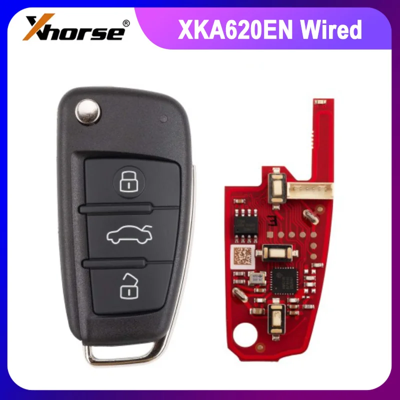 Xhorse 2nd Generation Wire Remote Key for Audi A6L Q7 Type 3 Buttons XKA620EN Global Version