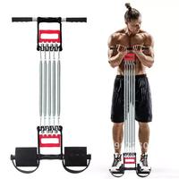 Equipment Chest Developer Expander Men Tension Puller Fitness Exercise Muscles Workout Spring Resistance Stainless Steel Bands