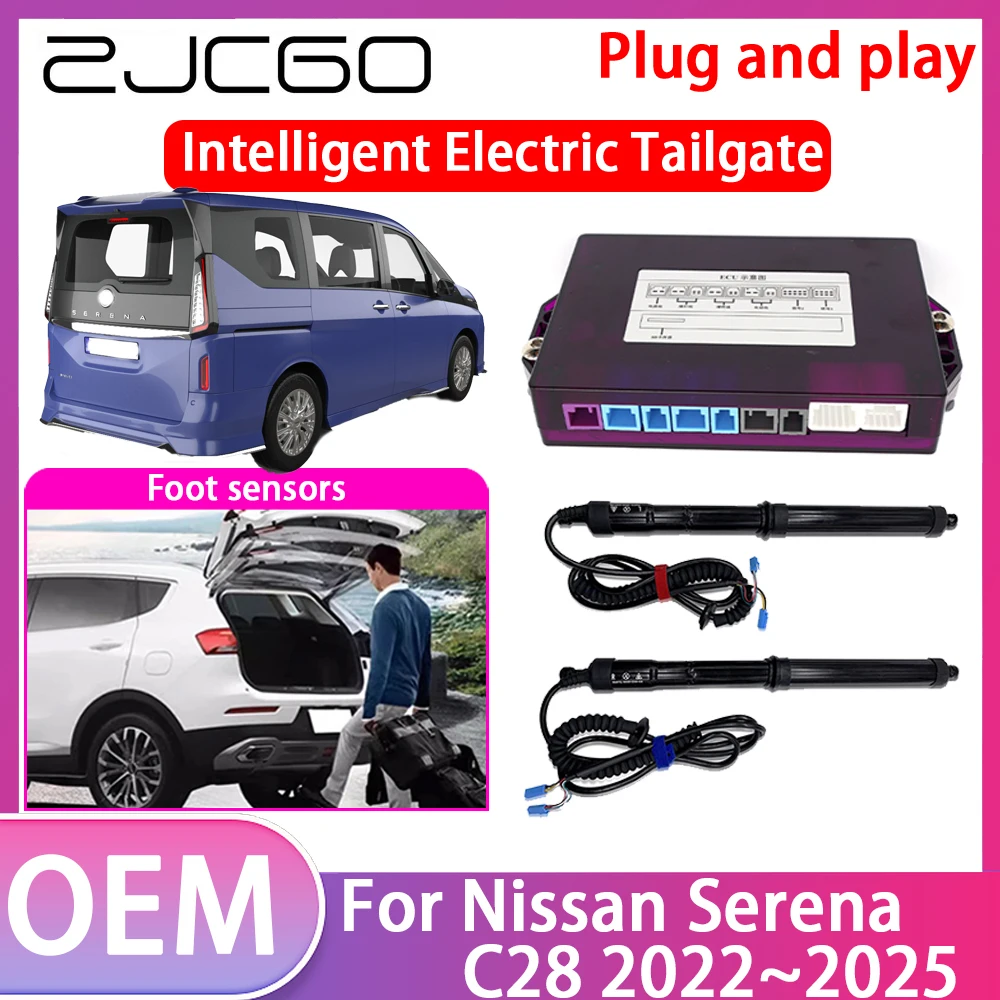 ZJCGO Electric Tailgate Lift Drive Trunk Opening Tail Gate Lift Soft Close Car Door For Nissan Serena C28 2022 2023 2024 2025