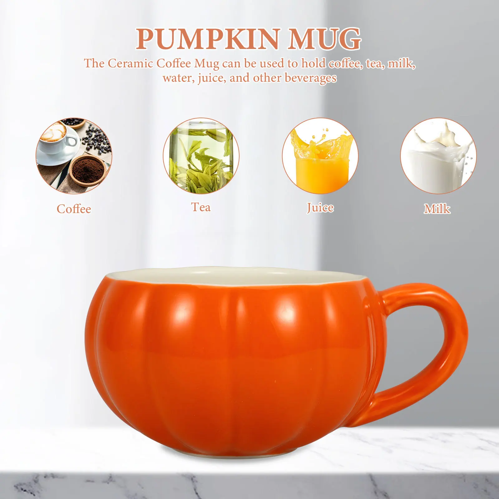 

Creatively Shaped Mugs Decorative Ceramic Fall Autumn Coffee Halloween Kitchen Cute