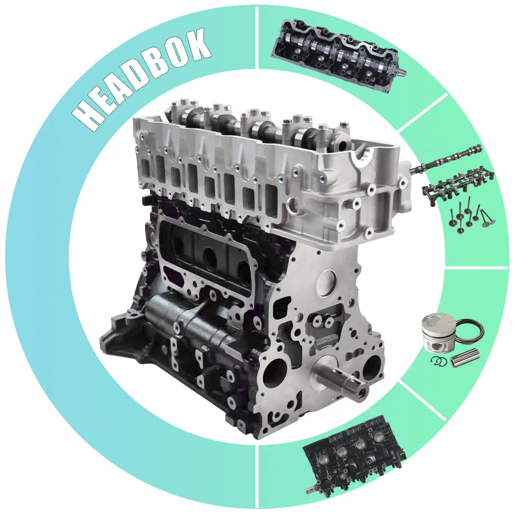 

ForNew 4M40 Engine 4 Cylinder Long Block For Mitsubishi Delica L200 Pajero Space Gear Car Engine Assembly