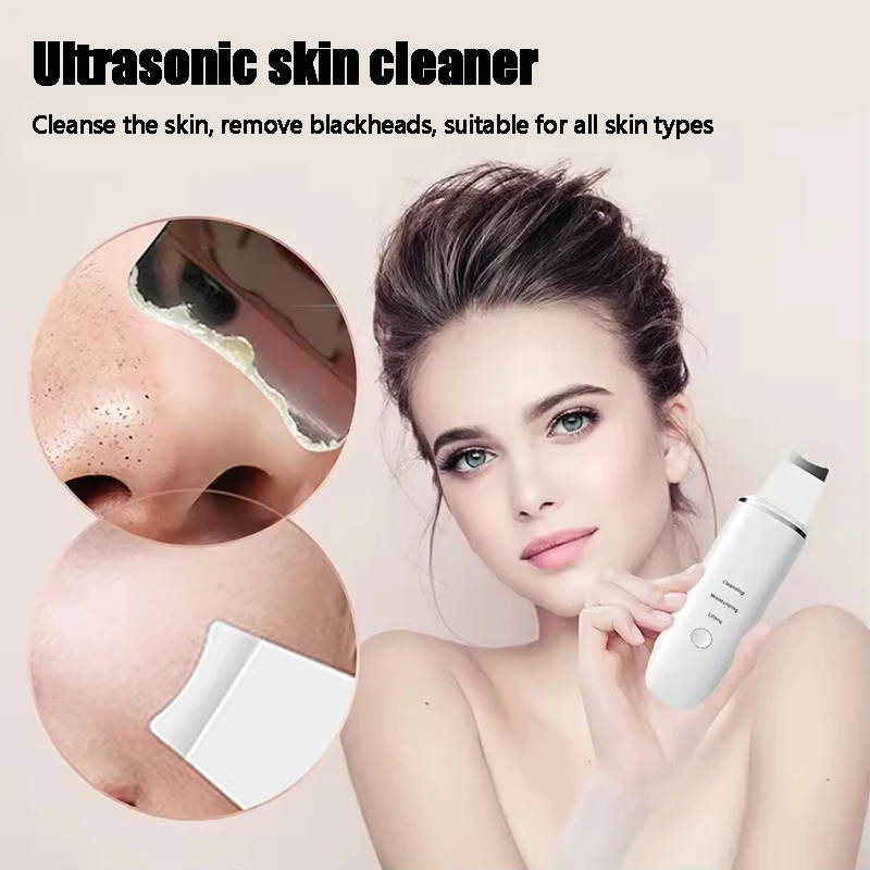 

Electric Skin Scrubber Peeling Blackhead Remover Deep Face Cleaning Lifting Ion Acne Pore Cleaner Facial Spatula Shovel Cleanser