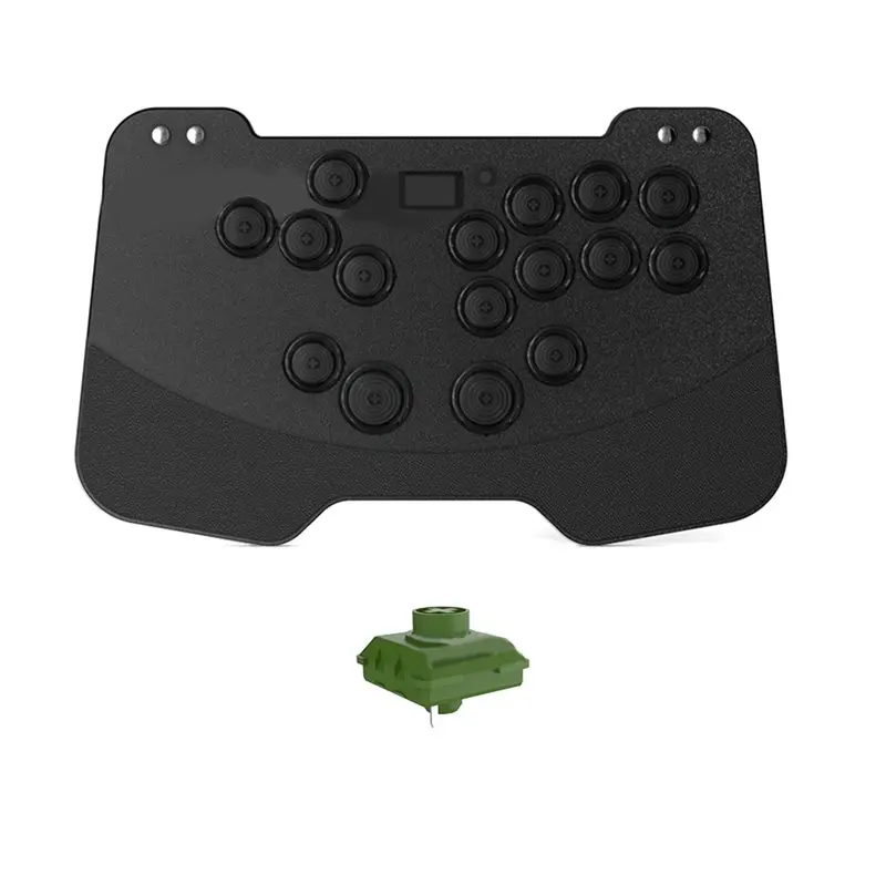 【BRILLIANT 】Stickless Arcade Stick For PC/For PS4 Hitbox PS5 Controller Metal Game Keyboard Featuring Meun UI Function For Switc