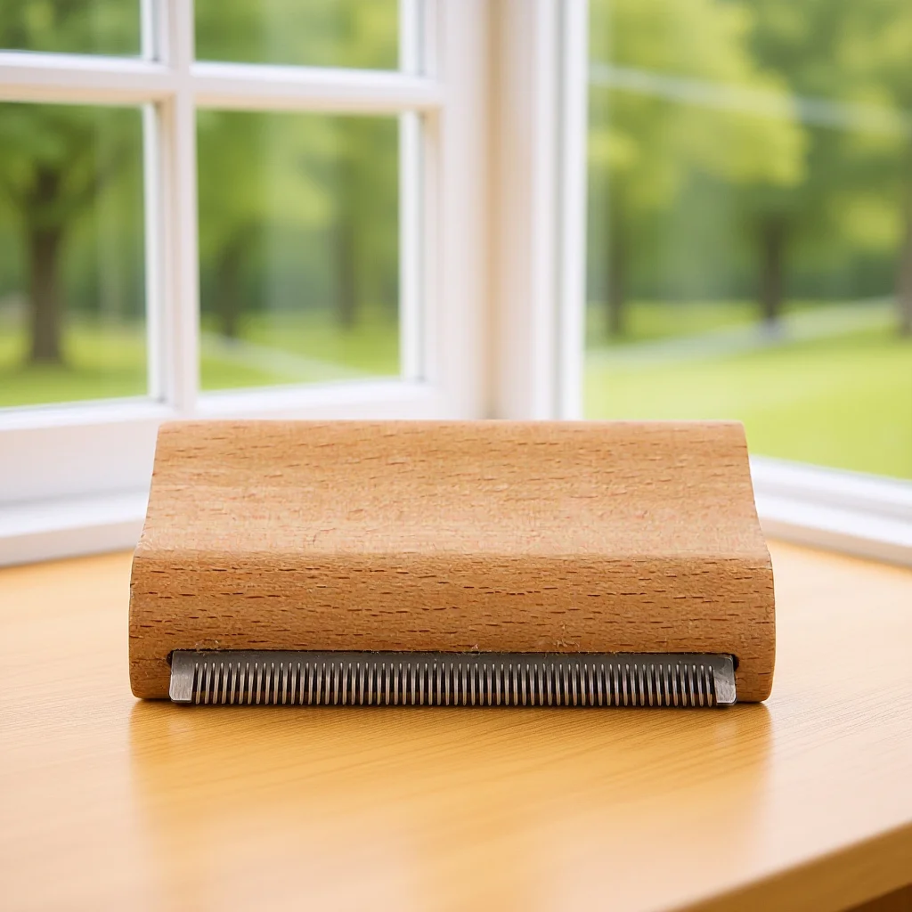 مشط إزالة شعر الحيوانات الأليفة من الفولاذ المقاوم للصدأ، فرشاة تهذيب الحصان، أداة إزالة شعر الحصان الماشية، بقرة متينة