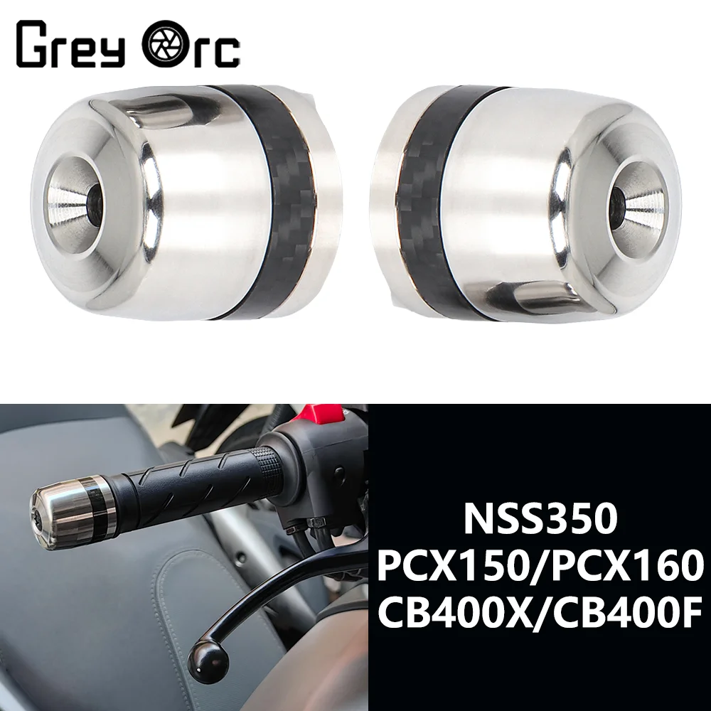 Motorcycle Handlebar End Plug Counterweight Slider For Honda NSS 350 PCX 150 PCX 160 CB 400X CB 400F Grip Rod End Plug
