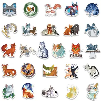 52張卡通戰士貓火星小說動漫可愛貼紙美學書籍汽車筆記型電腦摩托車手機兒童玩具貼紙 10 最佳銷售 戰士貓 - №2