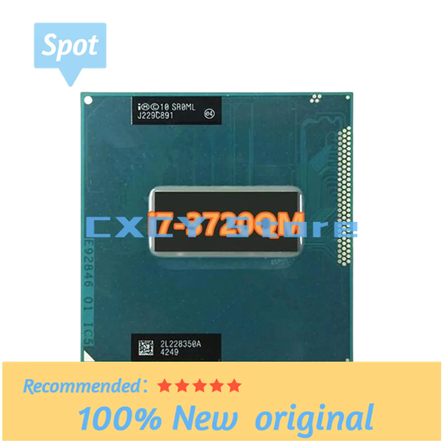 Core i7-3720QM i7 3720QM SR0ML 2.6 GHz Used Quad-Core Eight-Thread CPU Processor 6M 45W Socket G2 / rPGA988B