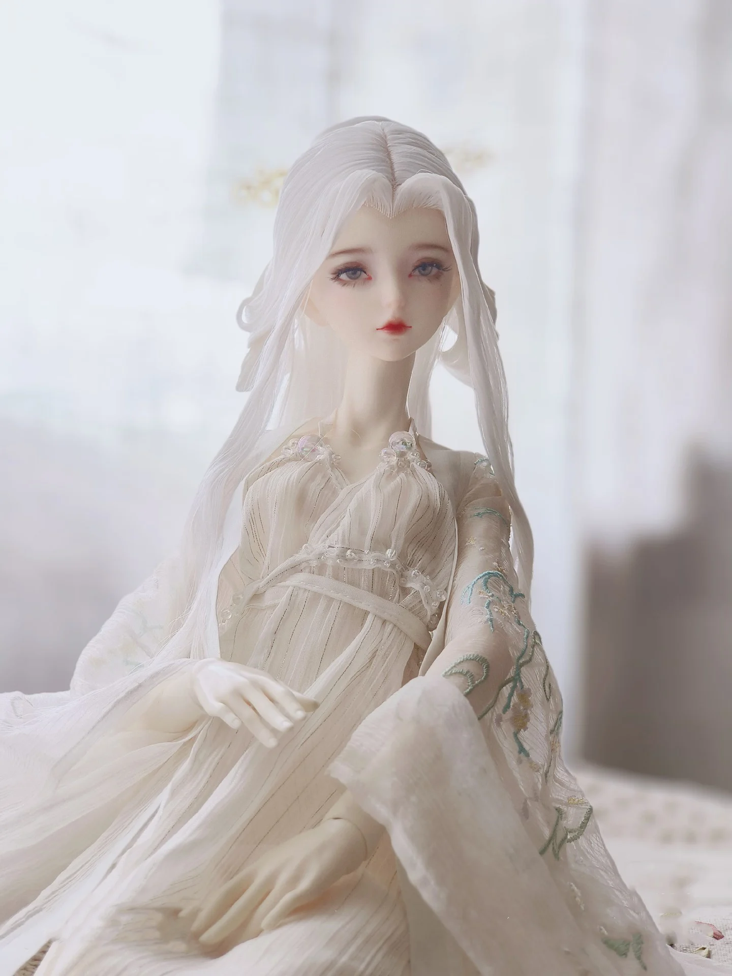 1/4 1/3 Costume Antico BJD Parrucca Accessori per bambole Hanfu Stile Antico Capelli Retro Parrucche Per BJD/SD MSD SD13 Grande Ragazza SSDF C1848