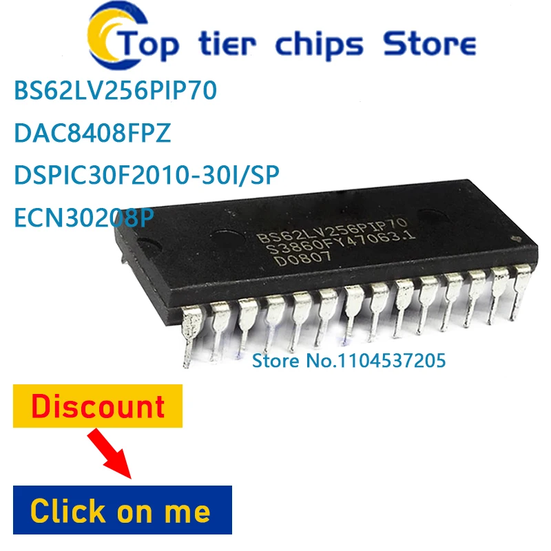

1-5 шт./лот BS62LV256PIP70 DAC8408FPZ DSPIC30F2010-30I/SP ECN30208P DIP28 100% НОВЫЙ