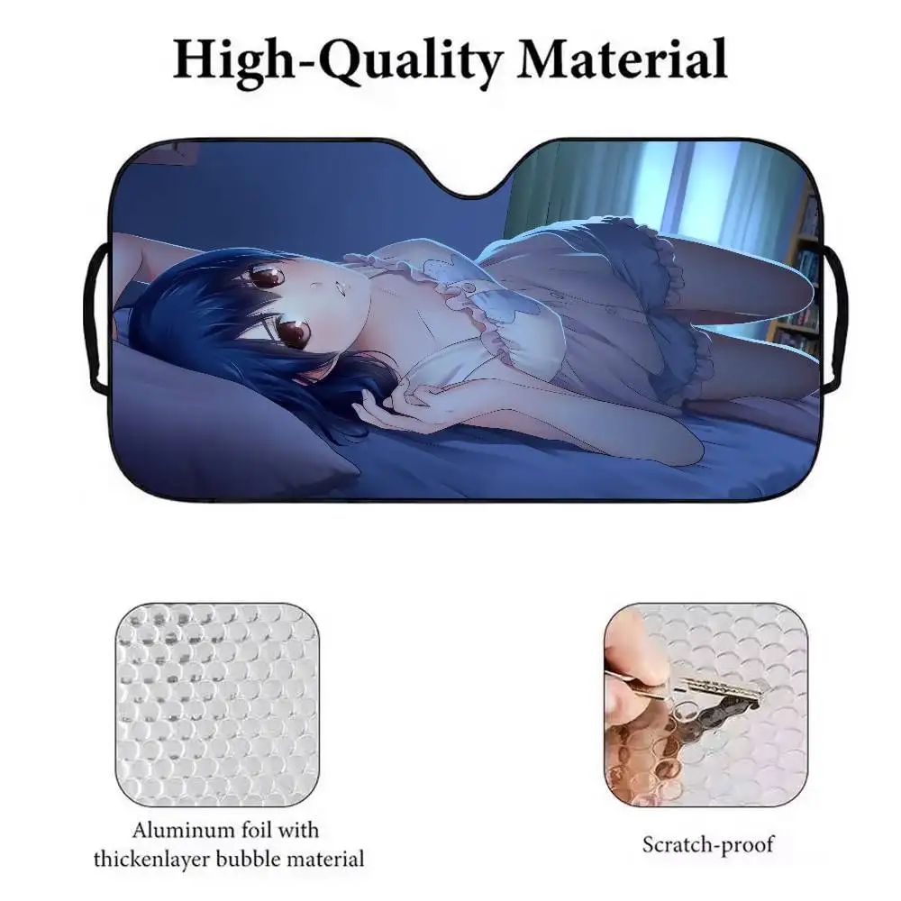 أنيمي D-المحلي نا كانجو مظلة السيارة المظلة زجاج السيارة الأمامي الشمس الظل حماية من الأشعة فوق البنفسجية ومبرد داخلي #5