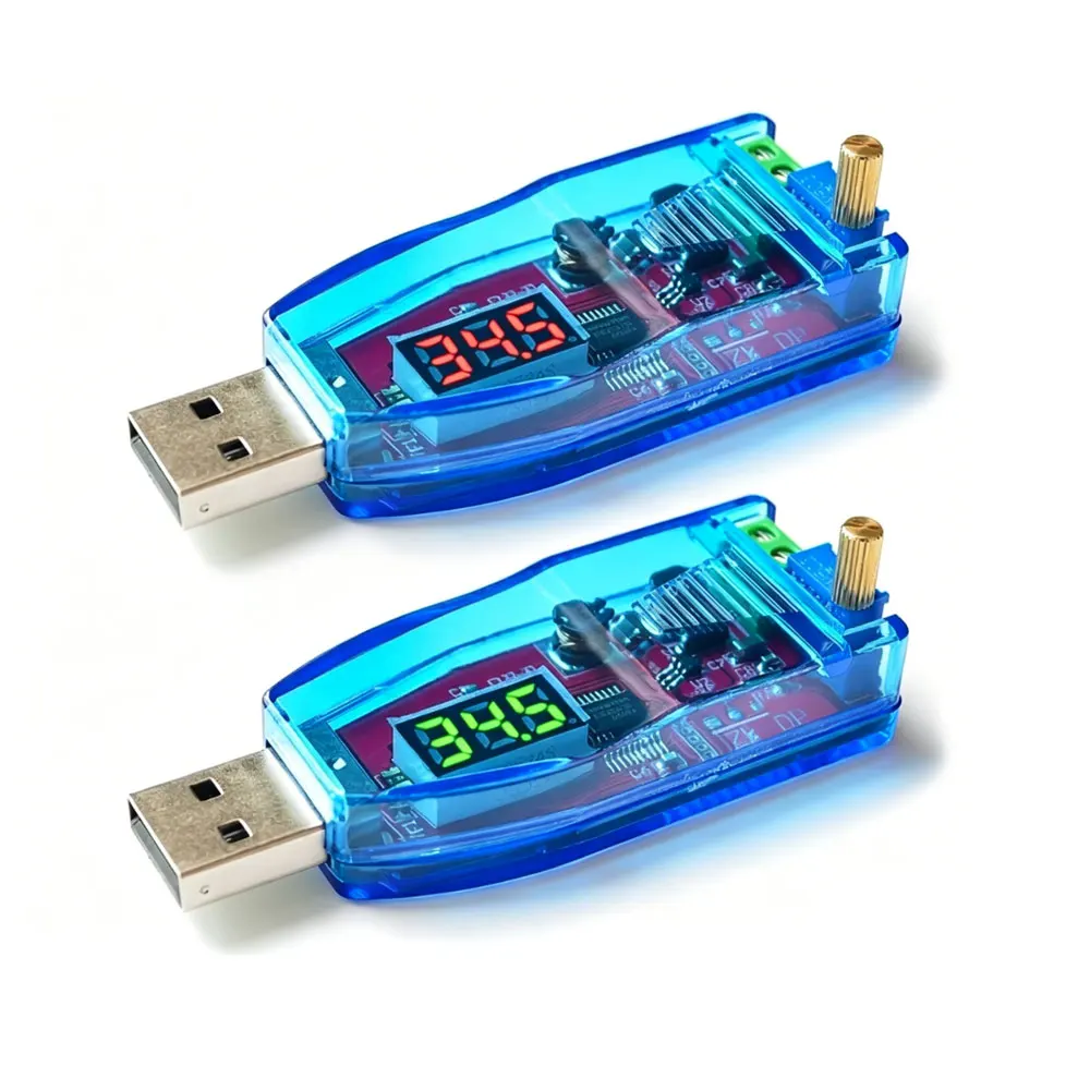 DC-DC 5V to 3.3V 9V 12V 24V USB Step UP / Down Power Supply Module Adjustable Boost Buck Converter Out DC 1.0V-24V With Case