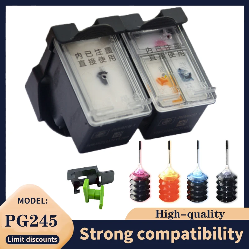 

PG-245XL CL-246XL 245XL 246XL PG245 CL246 Ink Cartridge for Canon PG-245 CL-246 for Pixma iP2820 MX492 MG2924 MG2520 Printer