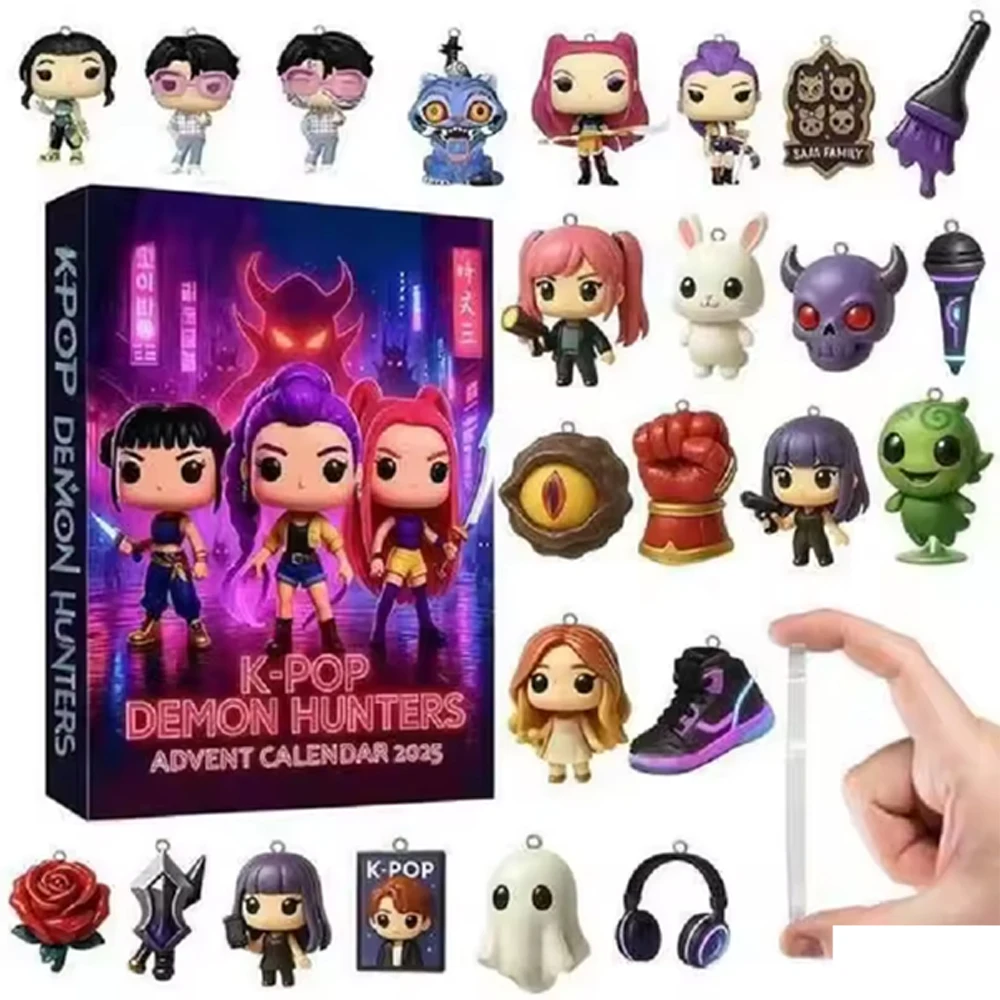 2025 Kpop Demon Hunters Advent Calendar Countdown Calendars Model Doll Collection Desk Decoration Children Christmas Gifts - Image 5