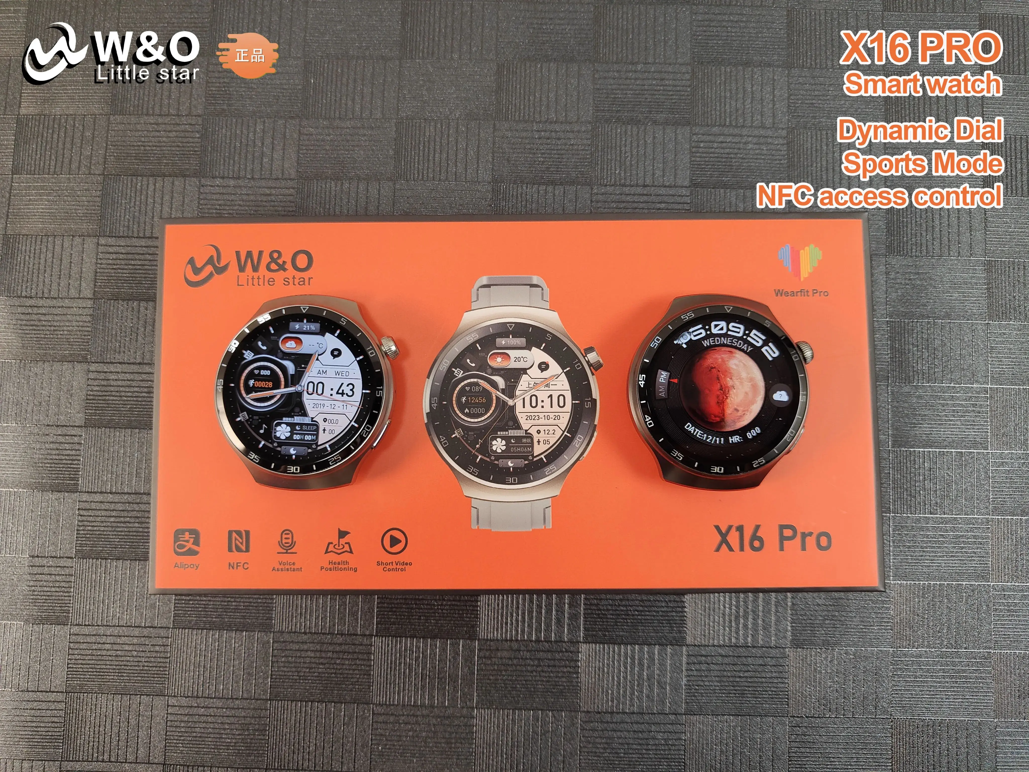 

w&o X16 Pro Smart Watch Men 1.53 Inch HD Screen Wearfit Pro APP NFC TIKTOK Remote Control Bluetooth Calls NFC for Android IOS