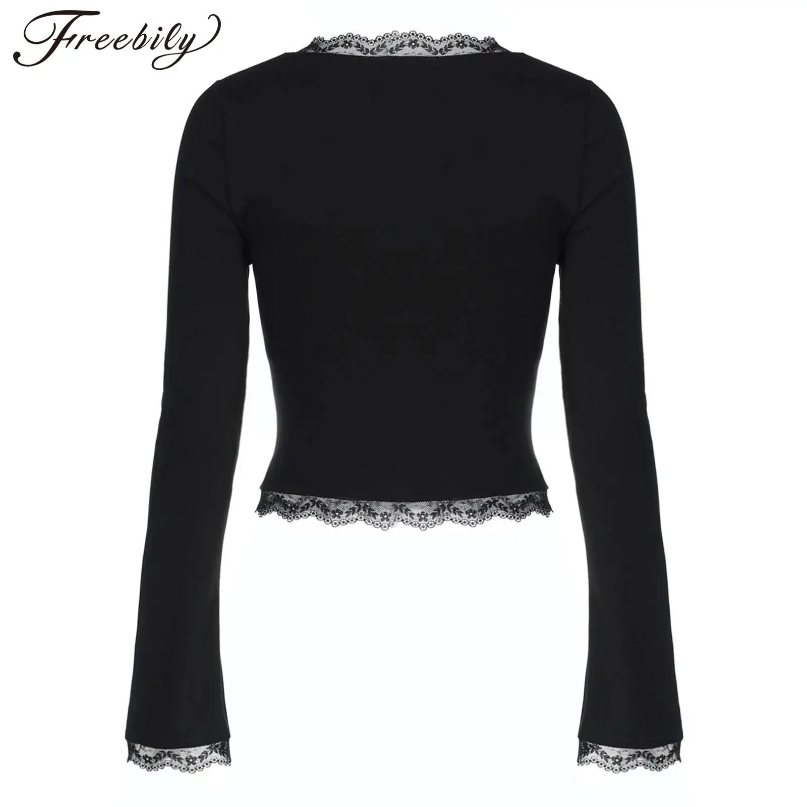 

Womens Pullover Base T-shirt Office Work T-shirts Square Neck Shirt Floral Lace Slim Top for Casual Slim Fit Tops Femme Tshirts