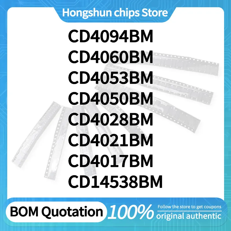 

CD4060BM CD4053BM CD4050BM CD4028BM CD4021BM CD4017BM CD14538BM CD4511BM CD4094BM Standard version