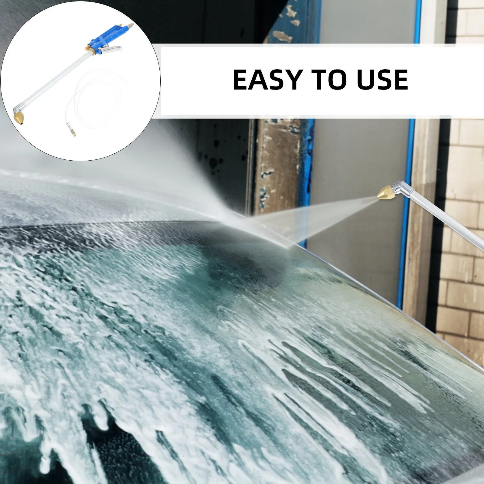 

Набор для очистки двигателя: пневматический распылитель с прочной эргономичной ручкой для удаления масла и жира, пневматическая мойка двигателя, воздушная насадка для сада