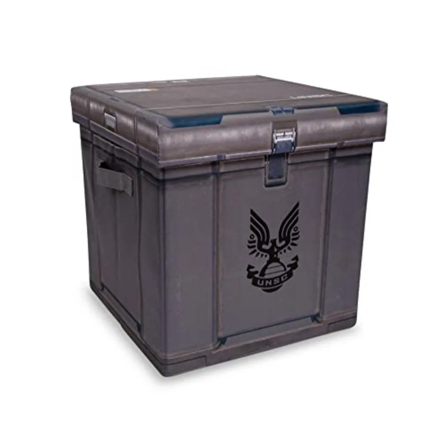 

Ammo Crate 15-Inc Stora in Cue Orgazer Wit Lid and andles Cuy For Clot Sees Toys Faric asket Container ome Decor for Playroom