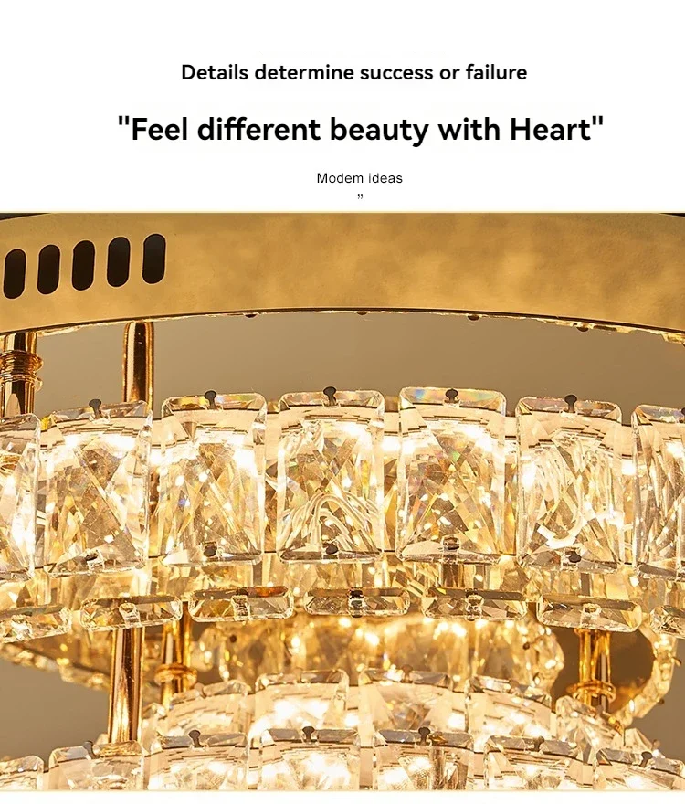 

Modern Light Luxury Gold Ceiling Ceiling Ceiling Led Crystal Light Home Living Room Master Bedroom Dining Room Kitchen Lighting