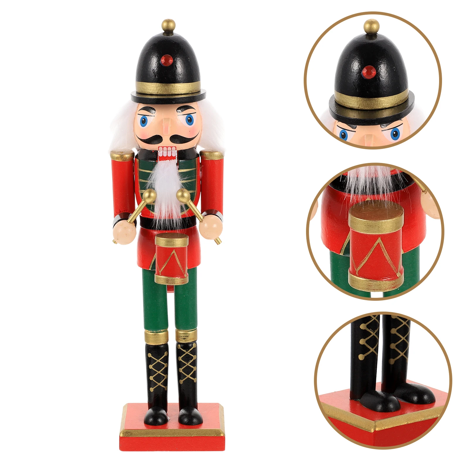 

Nutcracker Ornament Tabletop Decoration Wood Nutcrackers Outdoor Creative Figure Desktop
