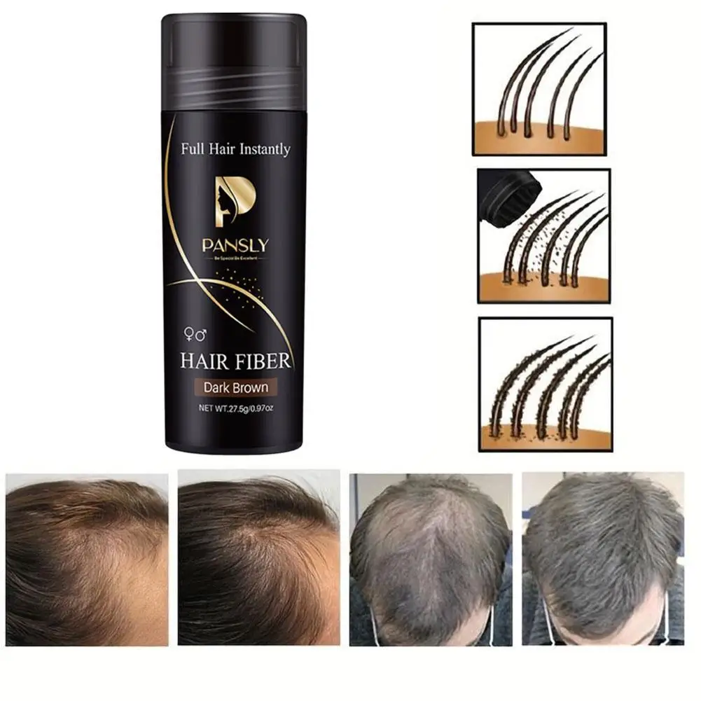 27.5g Hair Building Fiber Natural Keratin Styling Powder Loss Bald Fibre Pack Building Hairline Optimizer Dense 