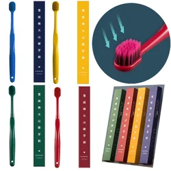 YS00070- Volcano Carbon Soft Fine Hair Toothbrush Independent Color Box Four Color Adult Soft Hair Toothbrush