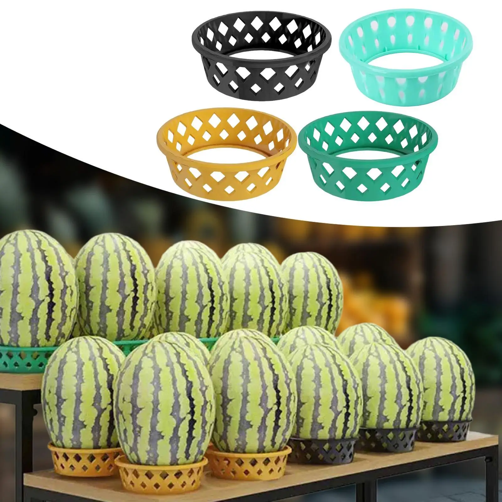 Anneau de fixation de pastèque, anneau d'affichage Durian, présentoir Anti-roulis, stabilisateurs, présentoir de fruits, cadre circulaire pour magasin de fruits